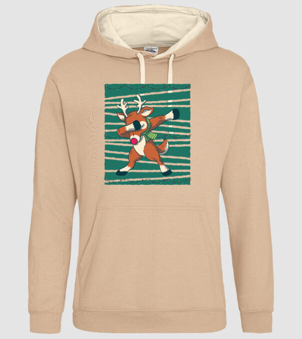 Ren DAB Crăciun model nisipiu pe tricou