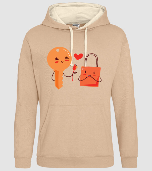 Lacăt Dragoste model nisipiu pe tricou