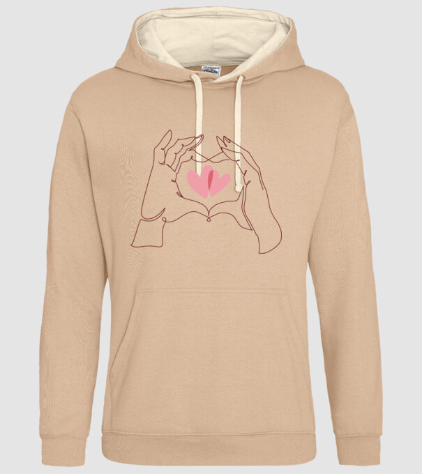 Dragoste Valentine inimă model nisipiu pe tricou