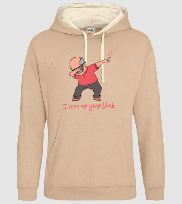 Îl iubesc pe bunicul meu model nisipiu pe tricou