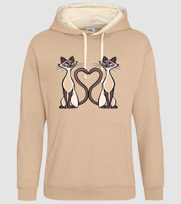 Pisicuțe Siameze model nisipiu pe tricou