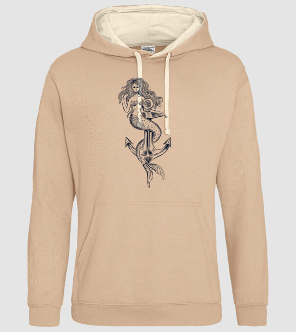 Ancoră sirenă model nisipiu pe tricou