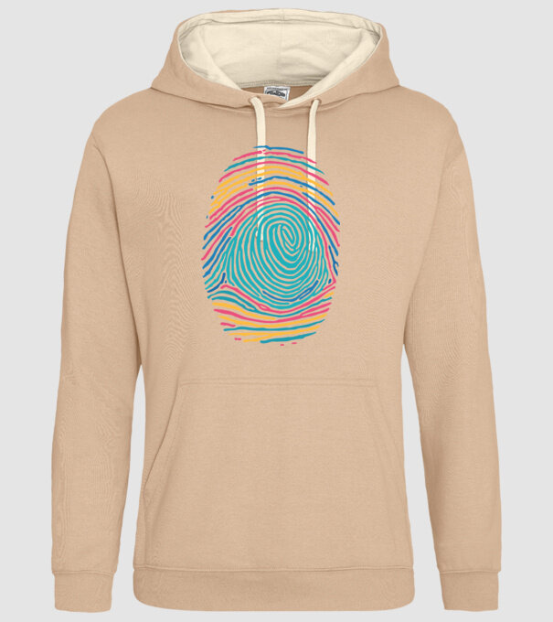 Amprentă curcubeu model nisipiu pe tricou