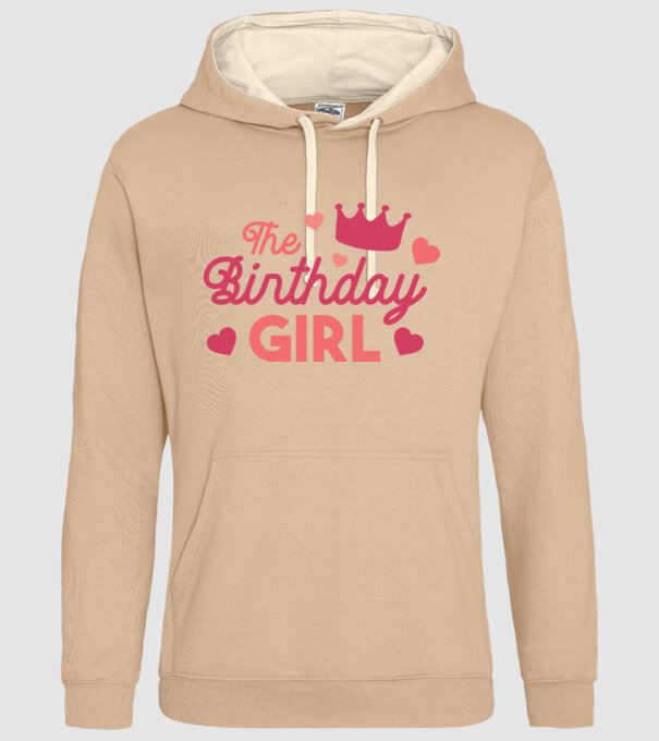 Fată cu Zi de naștere model nisipiu pe tricou