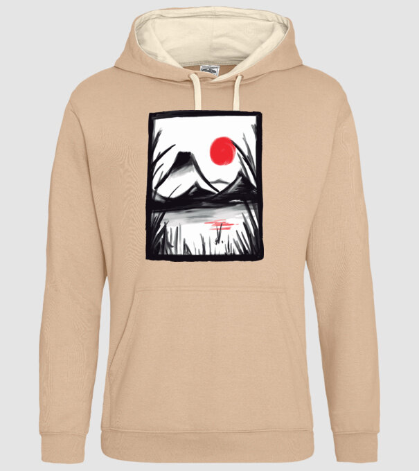 Peisaj Pictură model nisipiu pe tricou