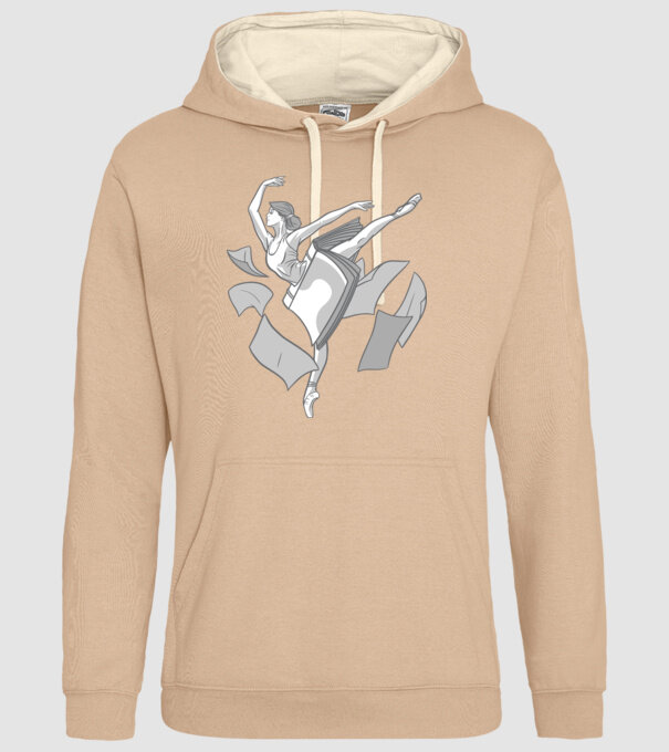 Balerină dansatoare model nisipiu pe tricou