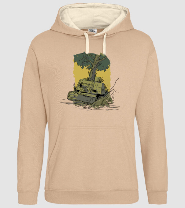 Tanc Copac model nisipiu pe tricou