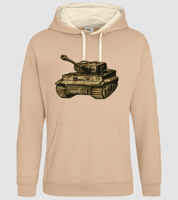 Tanc Mașină de luptă model nisipiu pe tricou