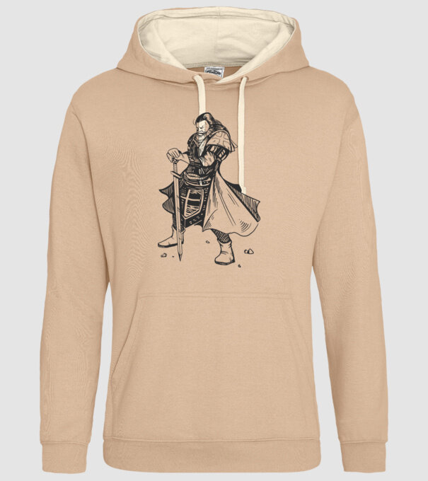 Cavaler Templier model nisipiu pe tricou