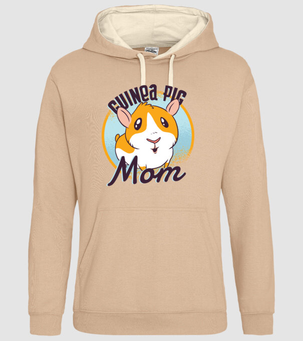 Mamă Porcușor de Guineea model nisipiu pe tricou