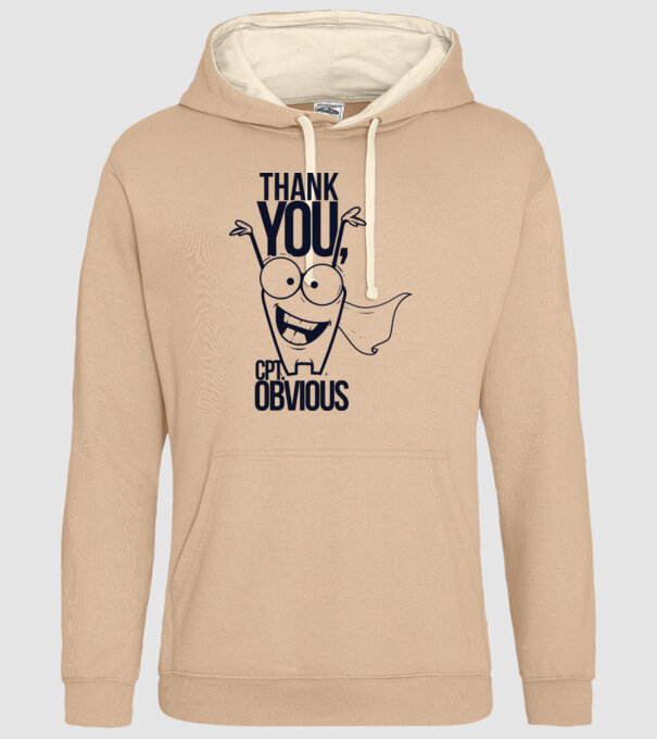 Thank You Captain obvious model nisipiu pe tricou