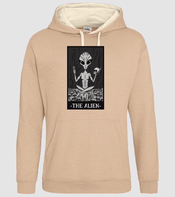 Extraterestru - Carte de tarot model nisipiu pe tricou