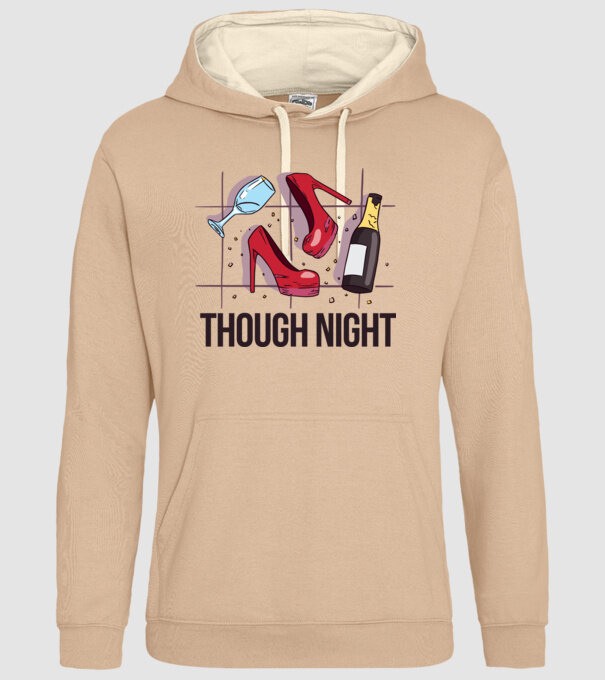 Though Night - seară grea model nisipiu pe tricou
