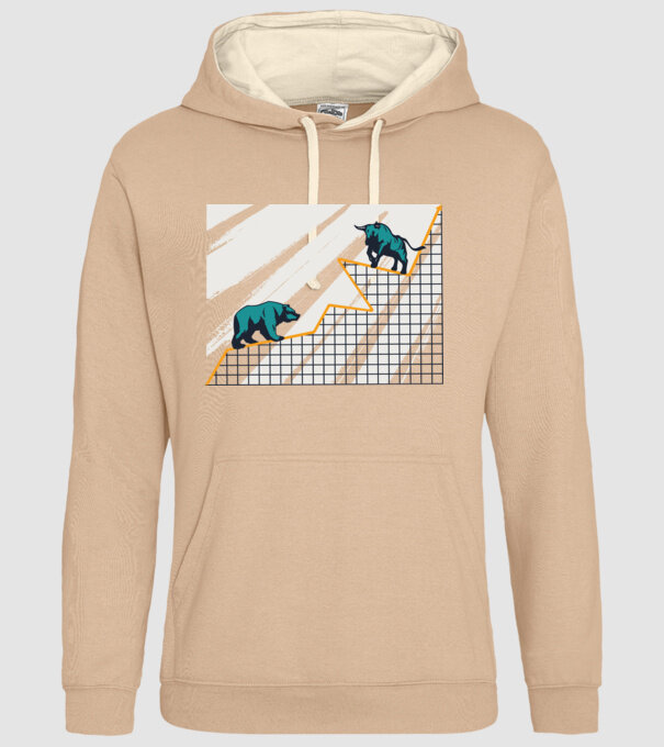 Bursa de Valori Taur vs Urs model nisipiu pe tricou
