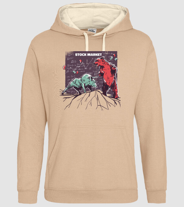 Bursa de Valori Taur vs Urs model nisipiu pe tricou