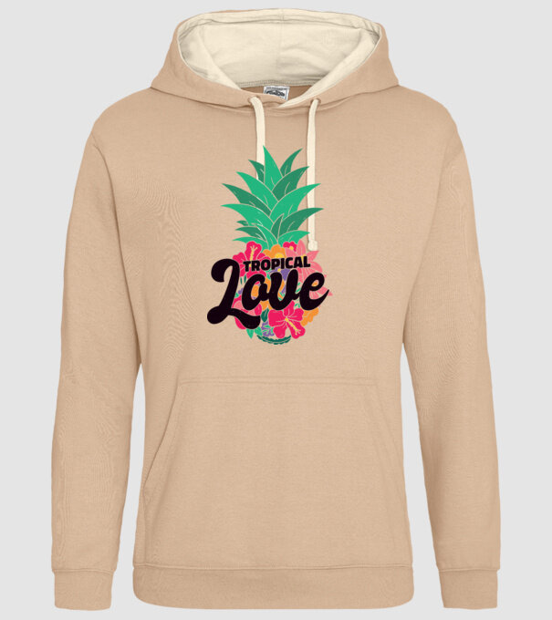 Ananas Tropical Love model nisipiu pe tricou
