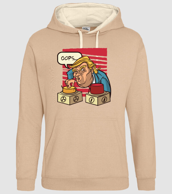Trump Bombă nucleară model nisipiu pe tricou