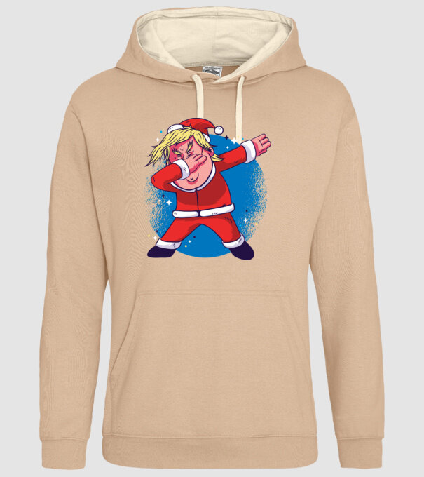 Trump Moș Crăciun dans DAB model nisipiu pe tricou