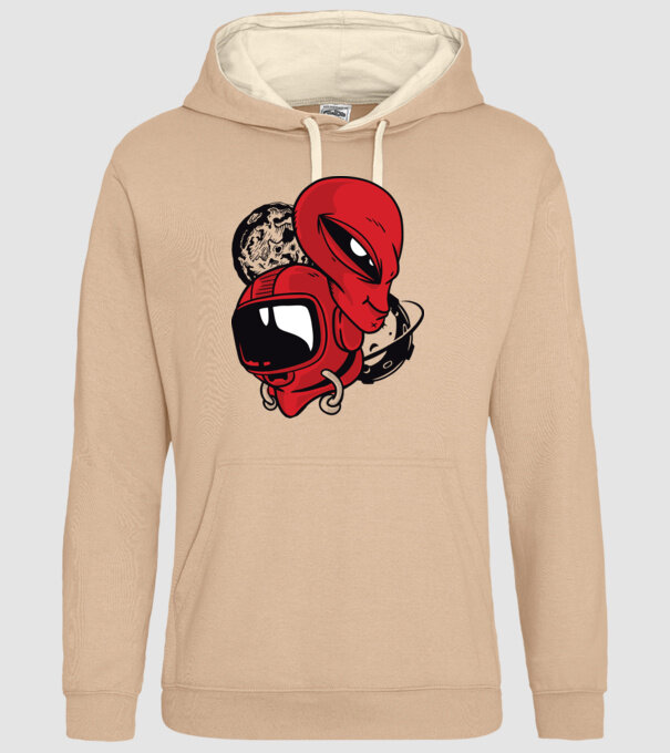 OZN Astronaut model nisipiu pe tricou