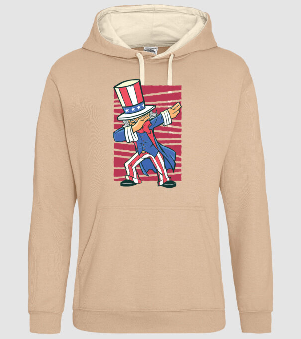 Uncle Sam DAB model nisipiu pe tricou