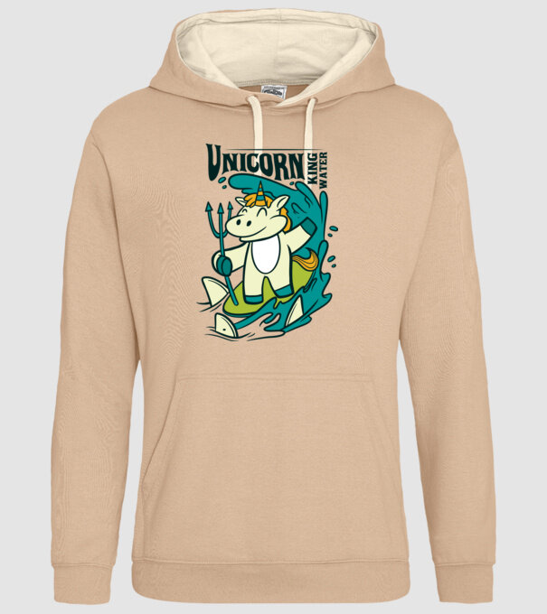Unicorn regele apelor model nisipiu pe tricou