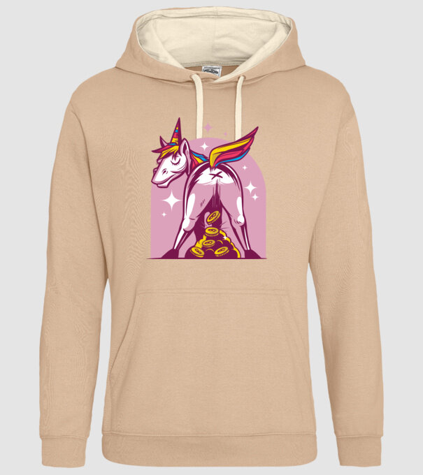 Unicorn Bitcoin model nisipiu pe tricou