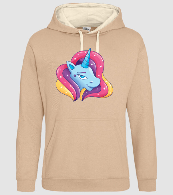 Cap de unicorn model nisipiu pe tricou