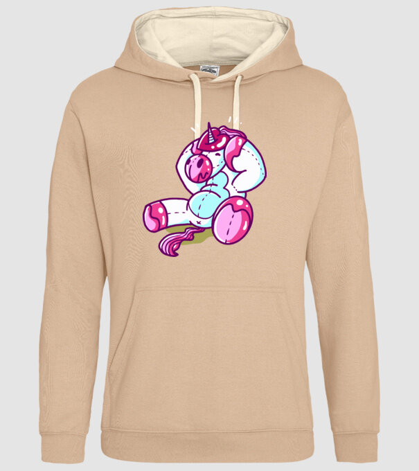 Unicorn cu inimă încornorată model nisipiu pe tricou
