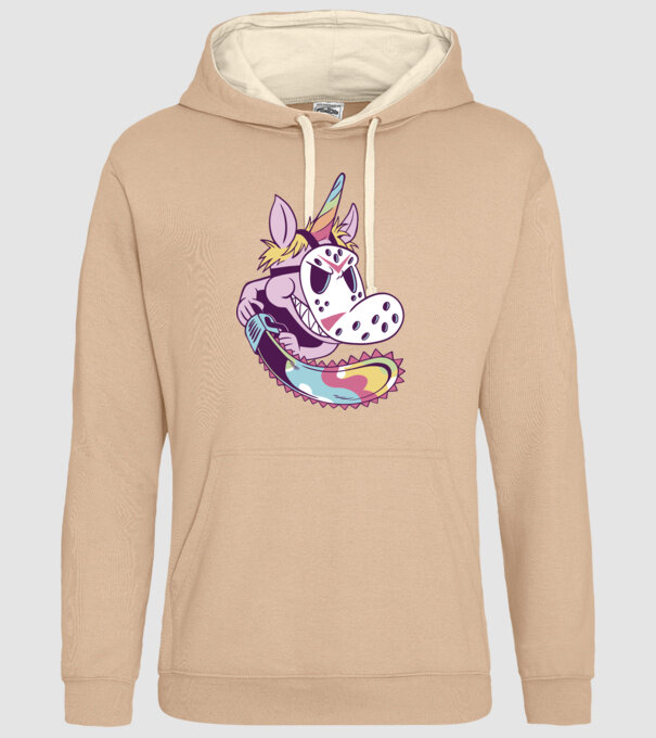 Unicorn Mască Jason Halloween model nisipiu pe tricou