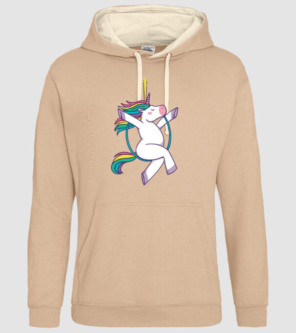 Unicorn pe cerc model nisipiu pe tricou