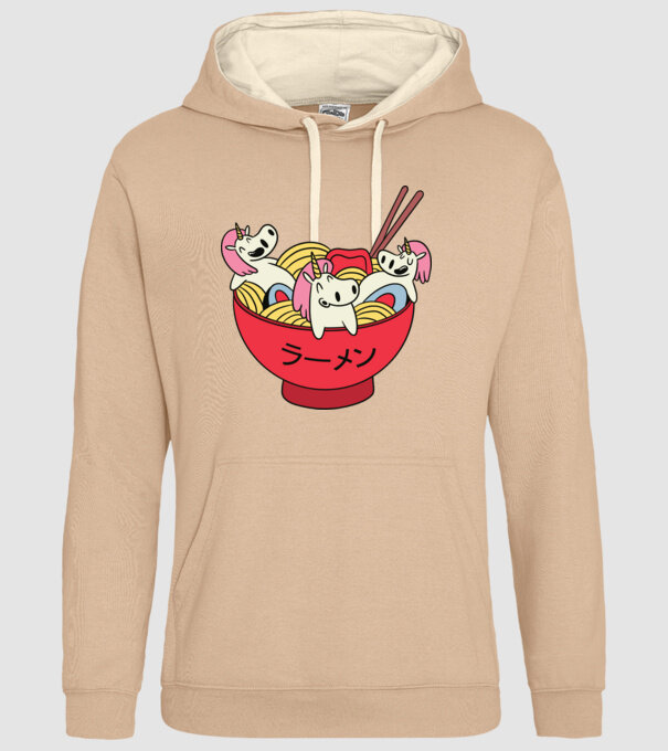Unicorn Ramen model nisipiu pe tricou