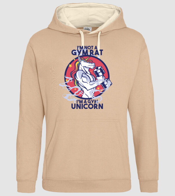 Unicorn antrenament cu haltere model nisipiu pe tricou