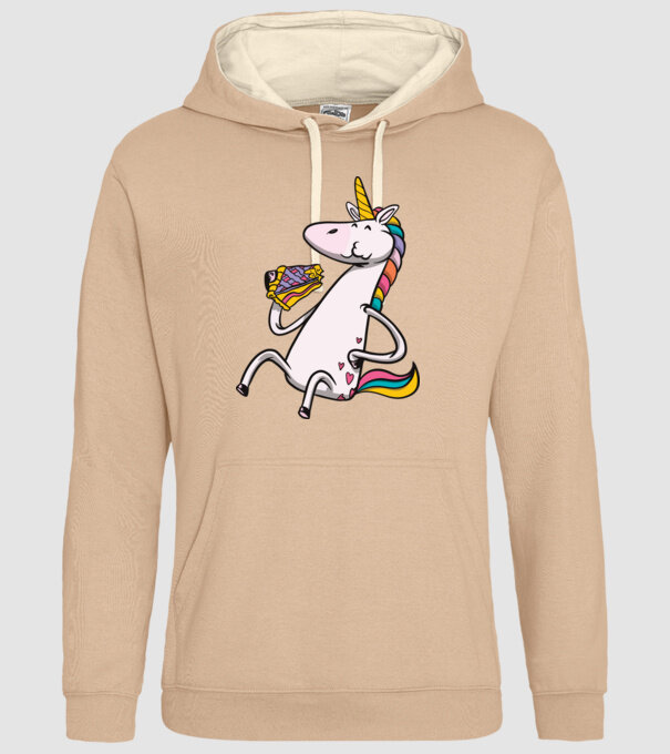 Unicorn cu prăjitură model nisipiu pe tricou