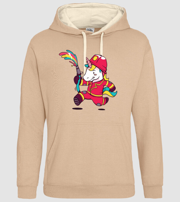 Pompier Unicorn model nisipiu pe tricou