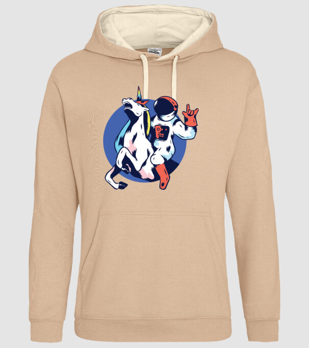 Unicorn Astronaut model nisipiu pe tricou