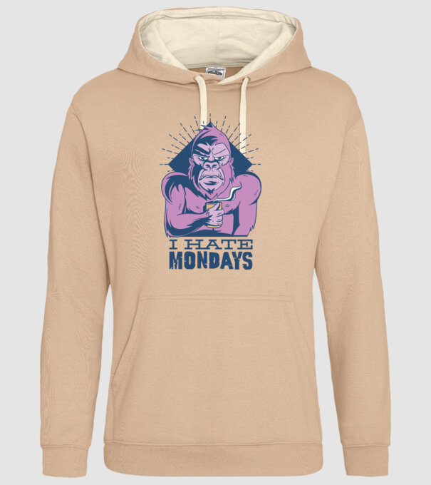 Urăsc zilele de luni model nisipiu pe tricou