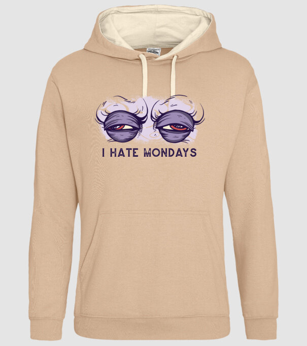 Urăsc zilele de luni model nisipiu pe tricou