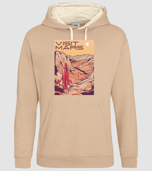 Călătorie pe Marte afiș model nisipiu pe tricou