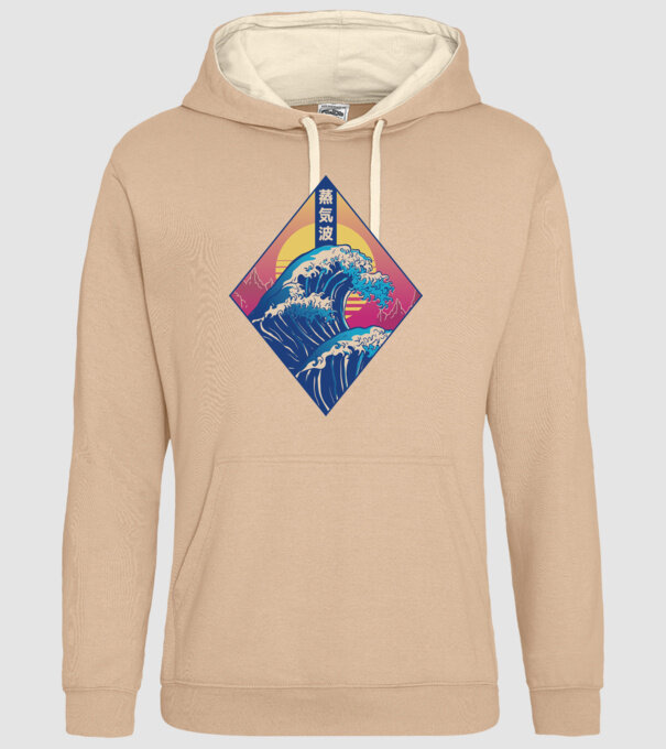 Vaporwave Val model nisipiu pe tricou