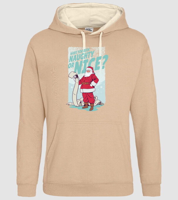 Listă amuzantă Moș Crăciun model nisipiu pe tricou