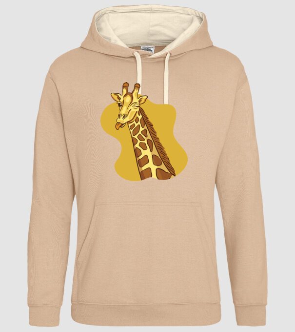 Girafă amuzantă model nisipiu pe tricou