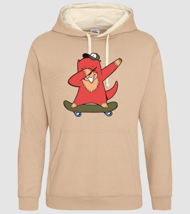 Vidră DAB model nisipiu pe tricou