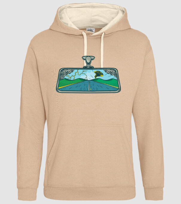 Oglindă retrovizoare model nisipiu pe tricou