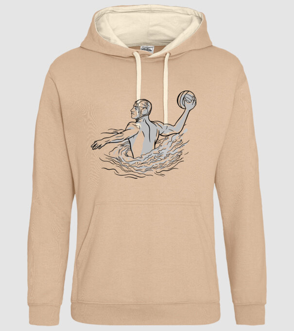 Jucător polo pe apă model nisipiu pe tricou