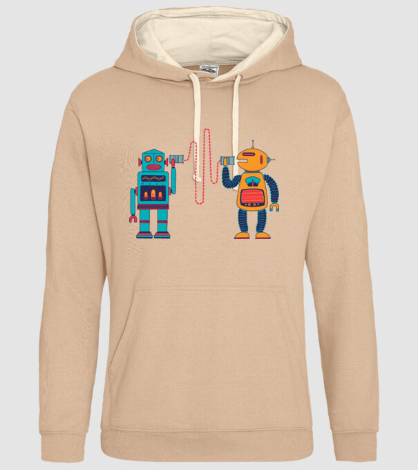 Walkie Talkie Robot model nisipiu pe tricou