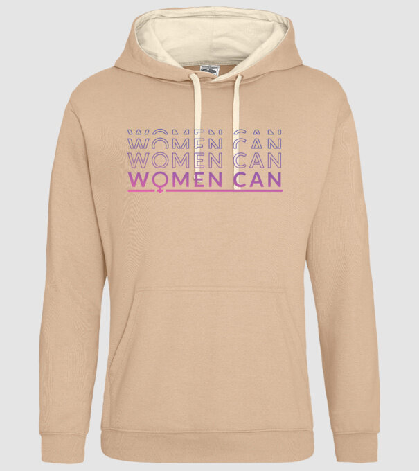 Women Can Ziua femeii model nisipiu pe tricou