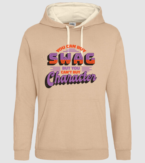You can buy swag but you cant buy character model nisipiu pe tricou