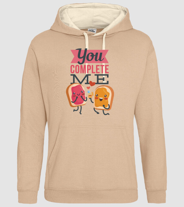'You Complete Me Tricou drăguț pentru Valentine''s Day' model nisipiu pe tricou