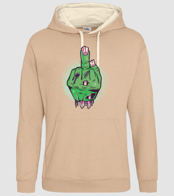 Mână Zombie model nisipiu pe tricou