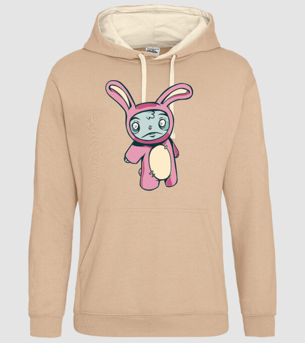 Iepuraș Zombie model nisipiu pe tricou